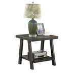 Table d'appoint contemporaine en bois avec cadre en bois dur de haute qualité, finition blanche