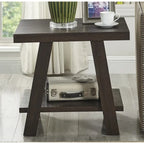Table d'appoint contemporaine en bois avec cadre en bois dur de haute qualité, finition blanche