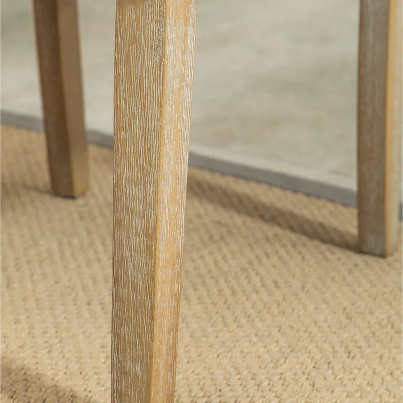Chaises de salle à manger modernes avec dossier capitonné, assise rembourrée et pieds en bois massif