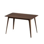 Ensemble table à manger et 4 chaises, Meubles de cuisine en bois avec table rectangulaire et 4 chaises rembourrées