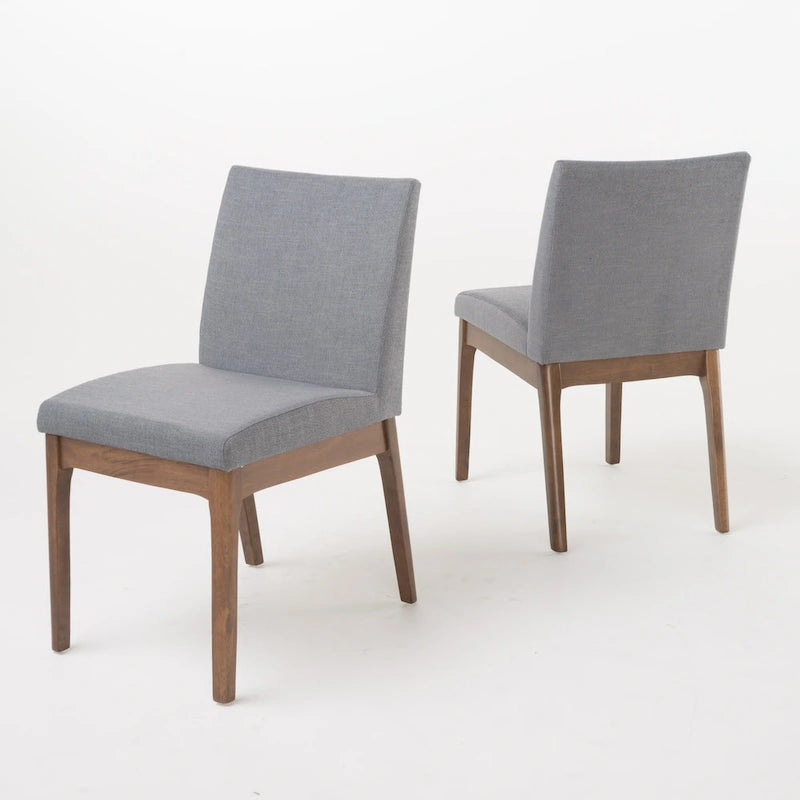 Ensemble table à manger et 4 chaises, Meubles de cuisine en bois avec table rectangulaire et 4 chaises rembourrées