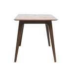 Ensemble table à manger et 4 chaises, Meubles de cuisine en bois avec table rectangulaire et 4 chaises rembourrées