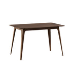 Ensemble table à manger et 4 chaises, Meubles de cuisine en bois avec table rectangulaire et 4 chaises rembourrées