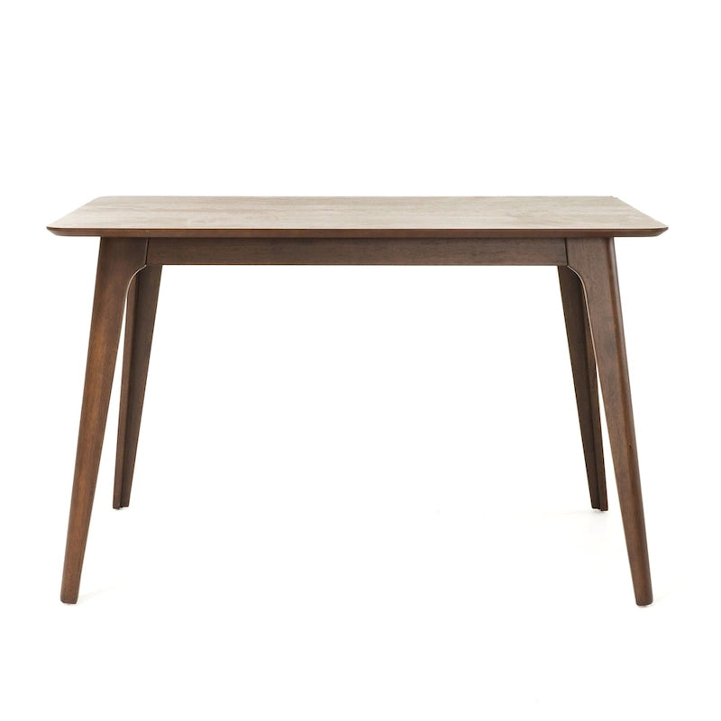 Ensemble table à manger et 4 chaises, Meubles de cuisine en bois avec table rectangulaire et 4 chaises rembourrées