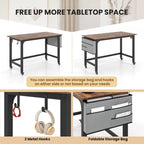 1/2/4 PCS Bureau informatique roulant Cadre métallique Table PC portable