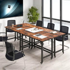 1/2/4 PCS Bureau informatique roulant Cadre métallique Table PC portable