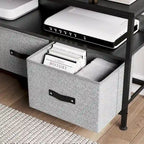 Meuble TV et Commode Multifonction pour Chambre à Coucher avec 2 Tiroirs - 106,7 cm