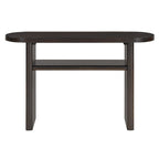 Console élégante et minimaliste avec bords arrondis et étagère robuste pour entrée