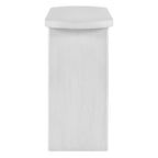 Console élégante et minimaliste avec bords arrondis et étagère robuste pour entrée