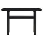 Console élégante et minimaliste avec bords arrondis et étagère robuste pour entrée