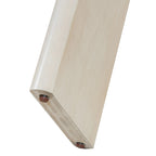 Console élégante et minimaliste avec bords arrondis et étagère robuste pour entrée
