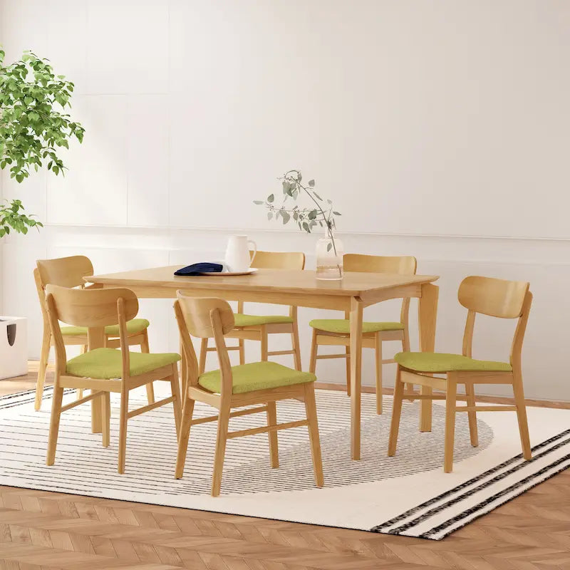 Ensemble de salle à manger 7 pièces en bois