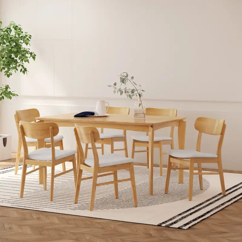 Ensemble de salle à manger 7 pièces en bois