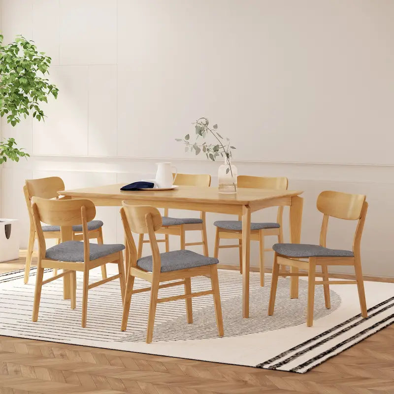 Ensemble de salle à manger 7 pièces en bois