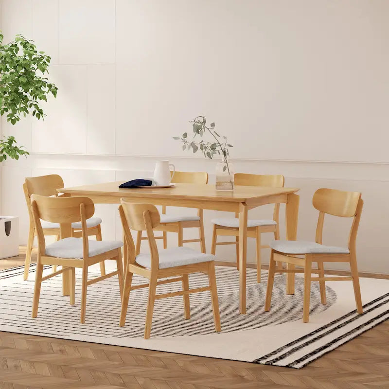 Ensemble de salle à manger 7 pièces en bois