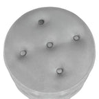 Pouf rond capitonné