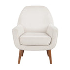 Fauteuil en velours du milieu du siècle