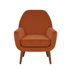 Fauteuil en velours du milieu du siècle