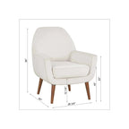 Fauteuil en velours du milieu du siècle