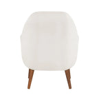 Fauteuil en velours du milieu du siècle