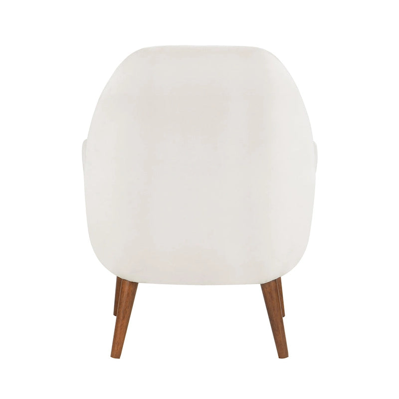 Fauteuil en velours du milieu du siècle