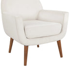 Fauteuil en velours du milieu du siècle