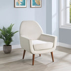 Fauteuil en velours du milieu du siècle