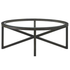 Table basse moderne et simple en verre, table basse en verre trempé