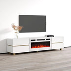 Meuble TV avec cheminée