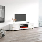 Meuble TV avec cheminée