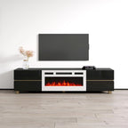 Meuble TV avec cheminée