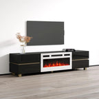 Meuble TV avec cheminée