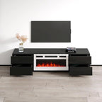 Meuble TV avec cheminée