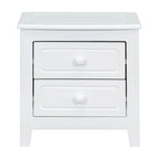 Lit Plateforme en Bois Queen/Full avec 2 Tables de Chevet