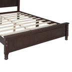 Lit Plateforme en Bois Queen/Full avec 2 Tables de Chevet