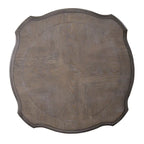 Table d'appoint ronde blanc antique