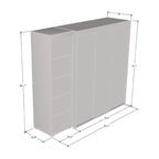Armoire 3D-EX avec 1 miroir