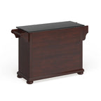 Îlot de cuisine/Chariot de cuisine pleine grandeur avec dessus en granit – 51,5 L x 18 P x 34 H
