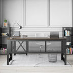 Bureau d'angle avec plateau relevable