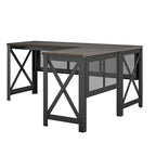 Bureau d'angle avec plateau relevable