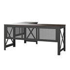 Bureau d'angle avec plateau relevable