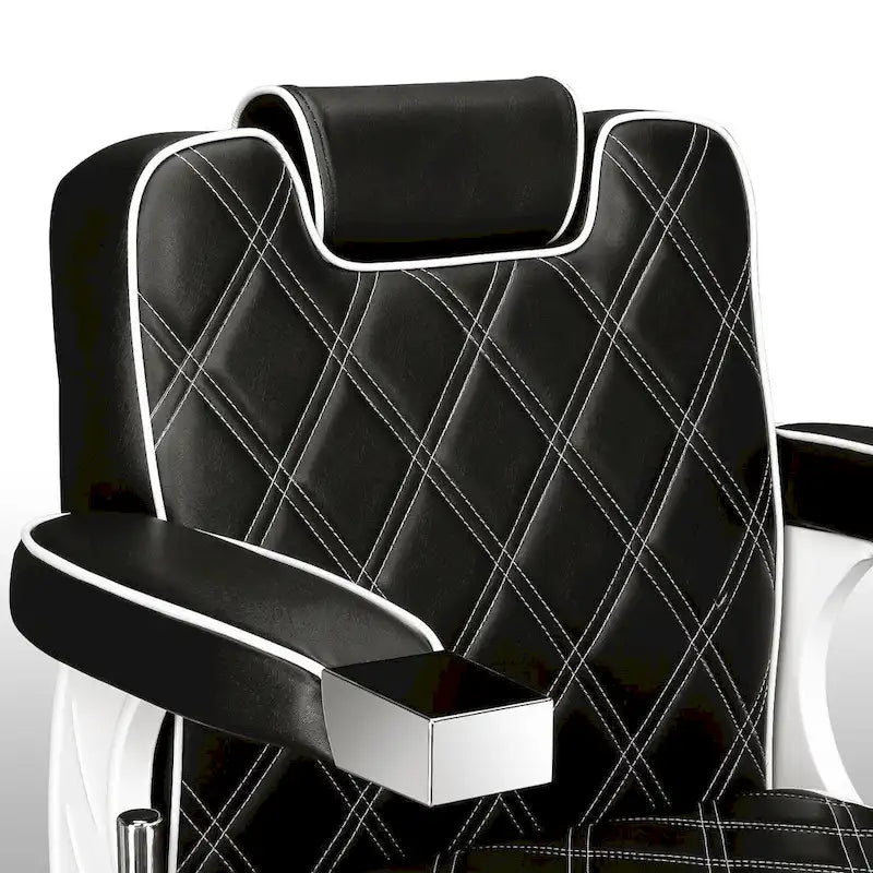 Fauteuil de barbier robuste, Chaise de salon vintage pour barbier, Équipement de beauté et de tatouage pour salon de barbier