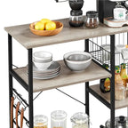 Étagère de rangement pour îlot de cuisine avec cadre en métal