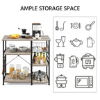Étagère de rangement pour îlot de cuisine avec cadre en métal