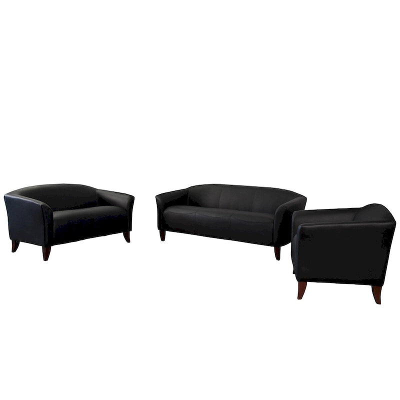 Ensemble de réception avec pieds en bois – 33,5 - 72,75 larg. x 29 - 31 prof. x 29 haut.