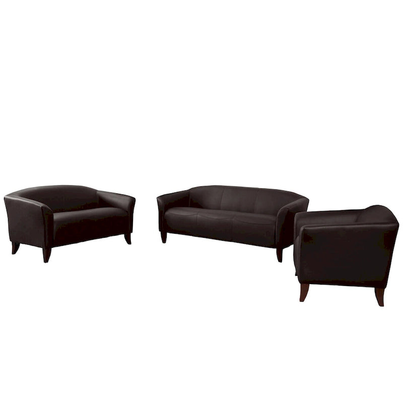 Ensemble de réception avec pieds en bois – 33,5 - 72,75 larg. x 29 - 31 prof. x 29 haut.