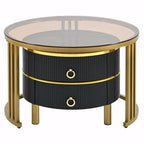 Ensemble de tables basses gigognes avec 2 tiroirs