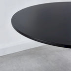 Table à manger ronde avec 4 chaises en tissu peluche Teddy