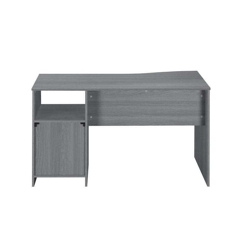 Bureau d'ordinateur classique à 3 tiroirs - Gris