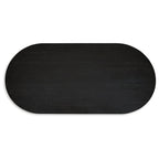 Table de salle à manger noire - 86,25 L x 42 P x 30,25 H